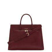 Isabel Bernard Honoré Nadine Bordeaux Calfskin Leather Handbag IB25080