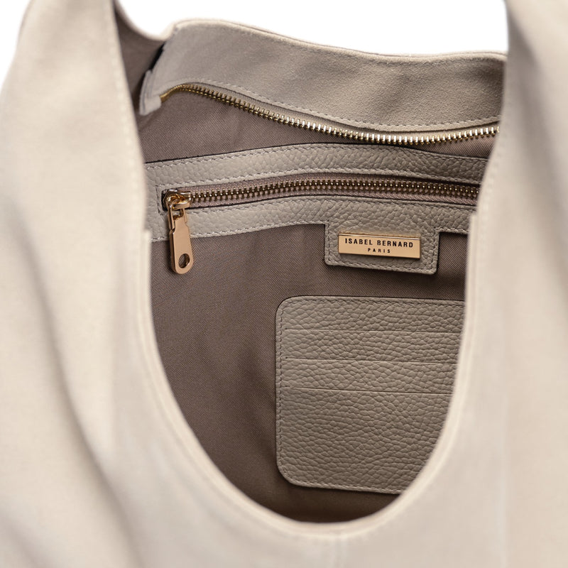 Isabel Bernard Honoré Grace cream suede shoulder bag IB25093-170-zoom-