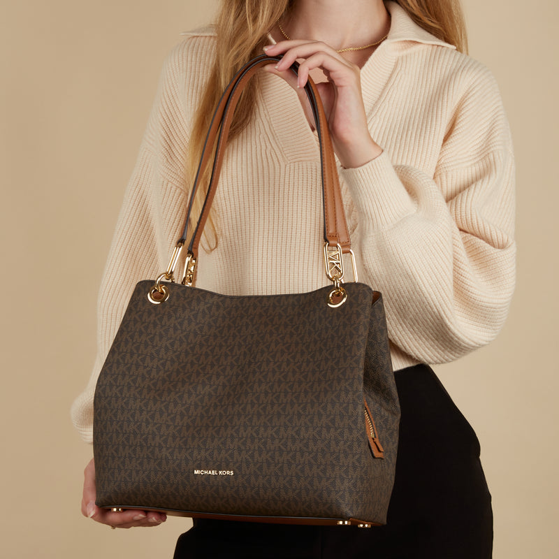 Michael Kors Kensington Brown Shoulder Bag 30F3G8KT7B-252-zoom-