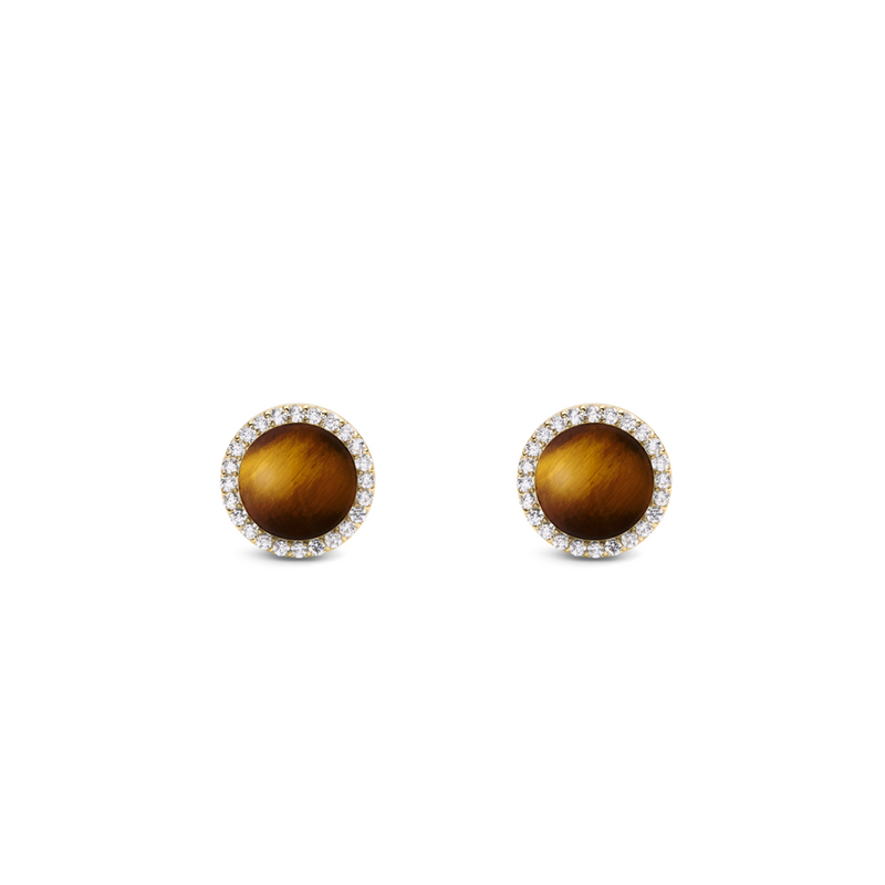 Daniel Wellington Audrey Tiger Eye Earrings DW00401409-zoom-
