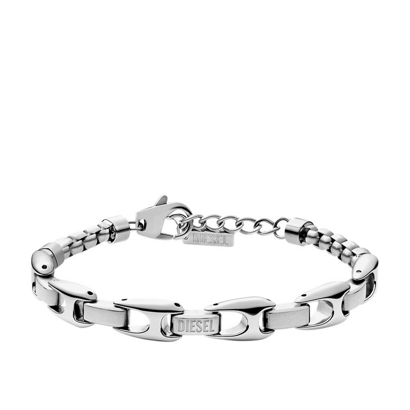 Diesel Metamorph Silver Stainless Steel Bracelet DX1633040-zoom-