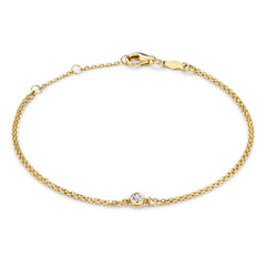 Isabel Bernard De La Paix Inaya 14 Carat Golden Bracelet | diamond 0.02 ct | IBD320011