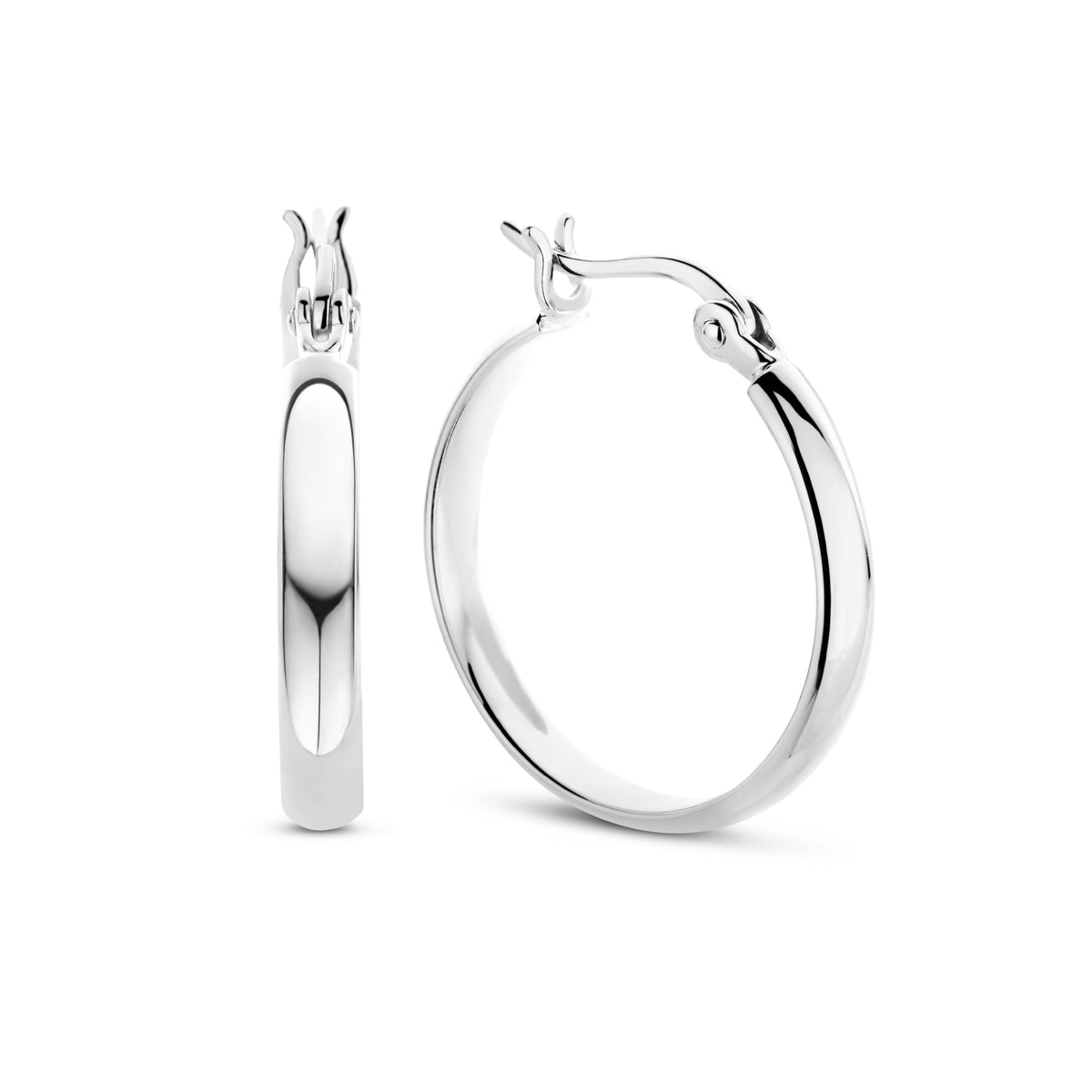 Parte Di Me Bibbiena Poppi Casentino 925 Sterling Silver Hoop Earrings PDM36151