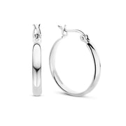 Parte Di Me Bibbiena Poppi Casentino 925 Sterling Silver Hoop Earrings PDM36151