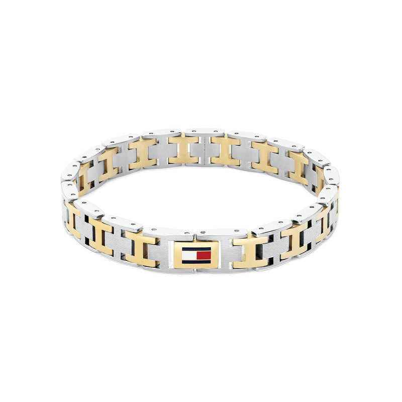 Tommy Hilfiger Stainless Steel Bicolor Men's Chain Bracelet TJ2790683-zoom-