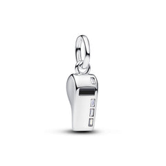 Pandora Moments 925 Sterling Silver Cubic Zirconia Referee Whistle Dangle Charm 794713C01
