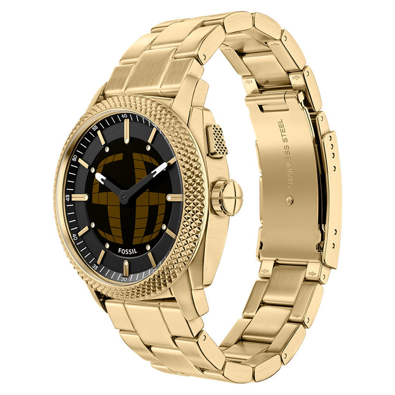 Fossil Machine Big Tic Round Black Dial Watch FS6157-zoom-