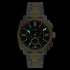 Fossil Machine Round Black Dial Watch FS6159