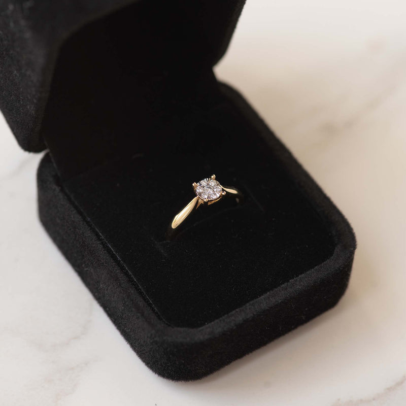 Isabel Bernard De la Paix Hanaé 14 Carat Gold Ring | diamond 0.08 ct | IBD330007-50-zoom-