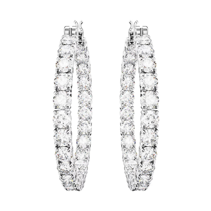 Swarovski Matrix Silver Earrings 5647715-zoom-