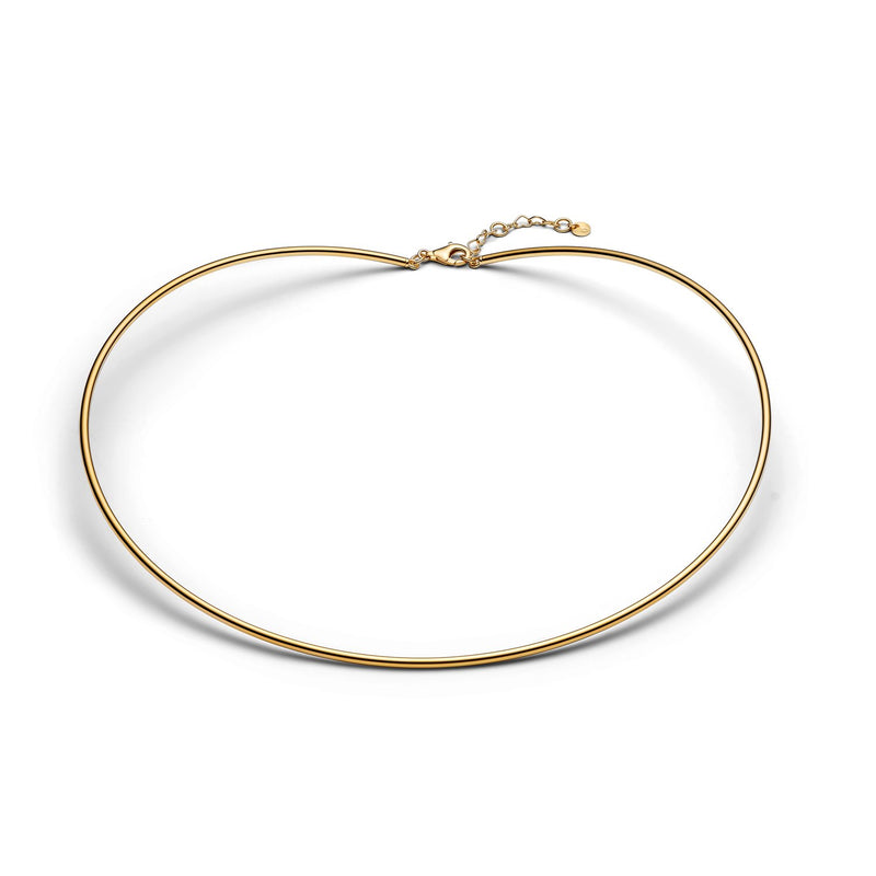 Pandora Moments Gold Plated Tubular Choker Necklace 364705C00-M-zoom-