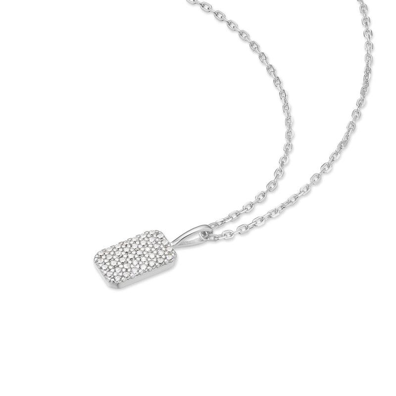 Ania Haie Sunny Sparkler Silver Pave Pendant Necklace AH-N064-01H-zoom-