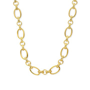 Parte Di Me Bibbiena Poppi Clara 925 Sterling Silver Gold Plated Link Necklace PDM34106