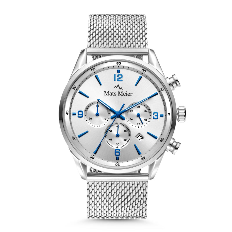 Mats Meier Grand Cornier Chronograph Men's Watch Silver Colored MM00135-zoom-