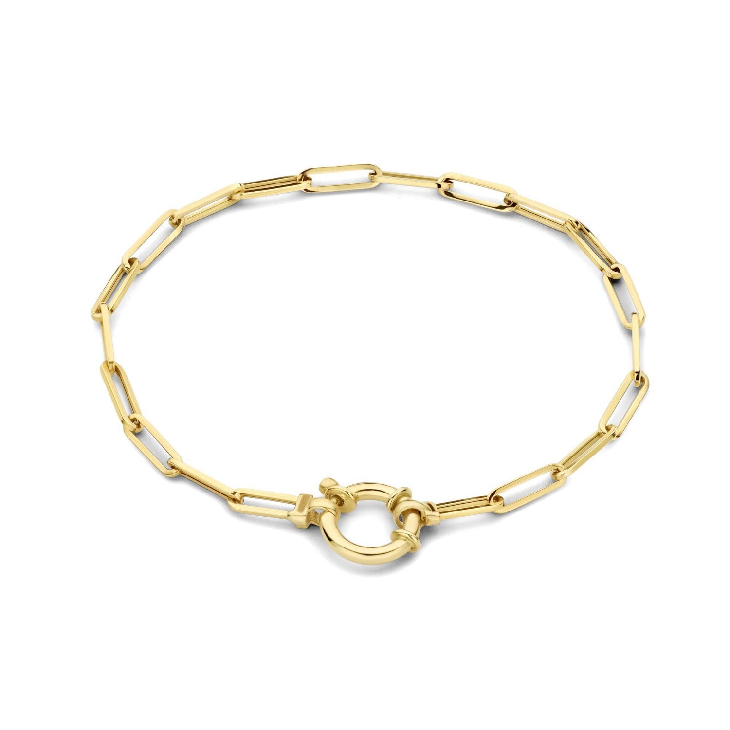 Isabel Bernard Cadeau d'Isabel 14 karat gold link necklace and link bracelet gift set IB90184