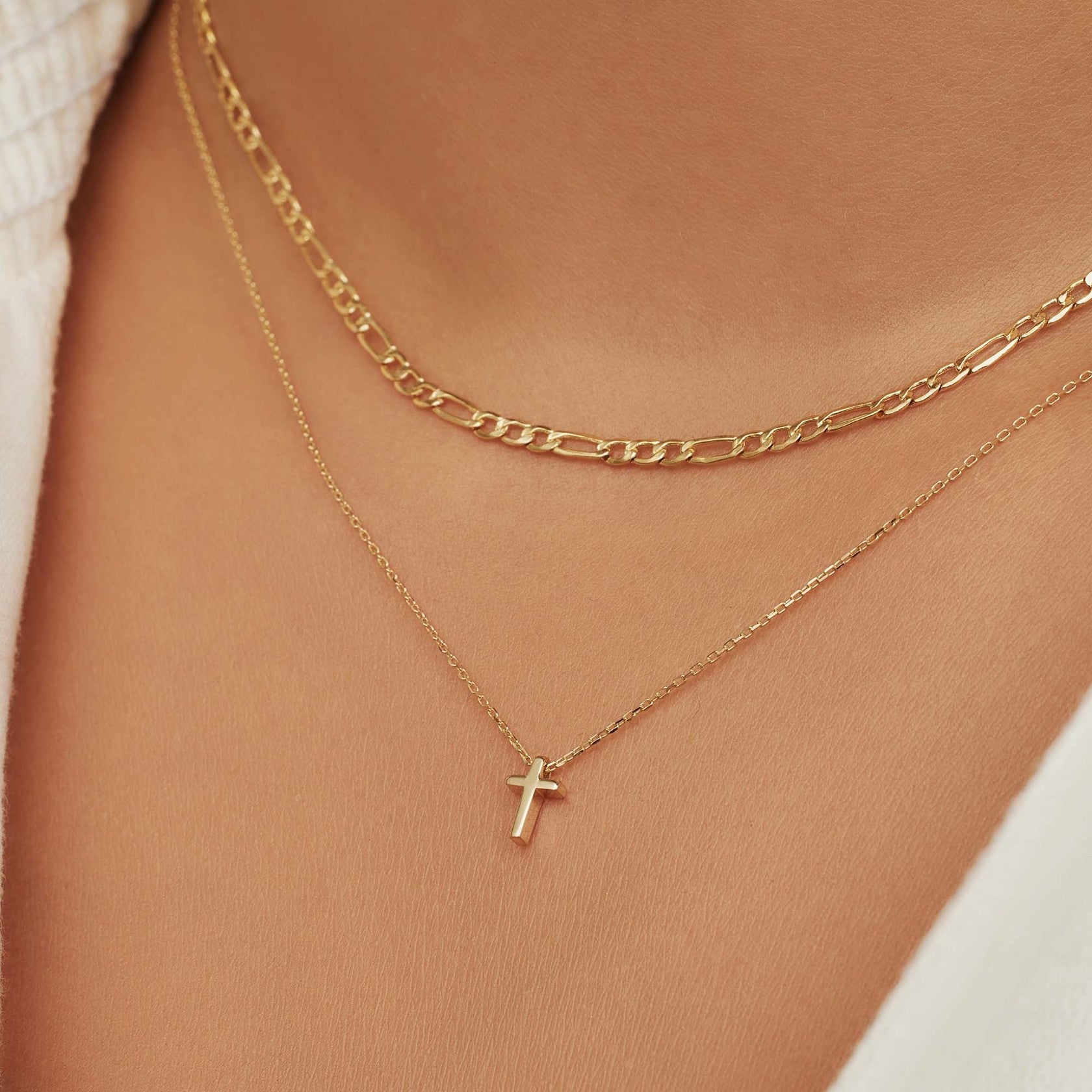 Isabel Bernard Cadeau d'Isabel 14 Carat Golden Necklace and Bracelet Giftset IB90091