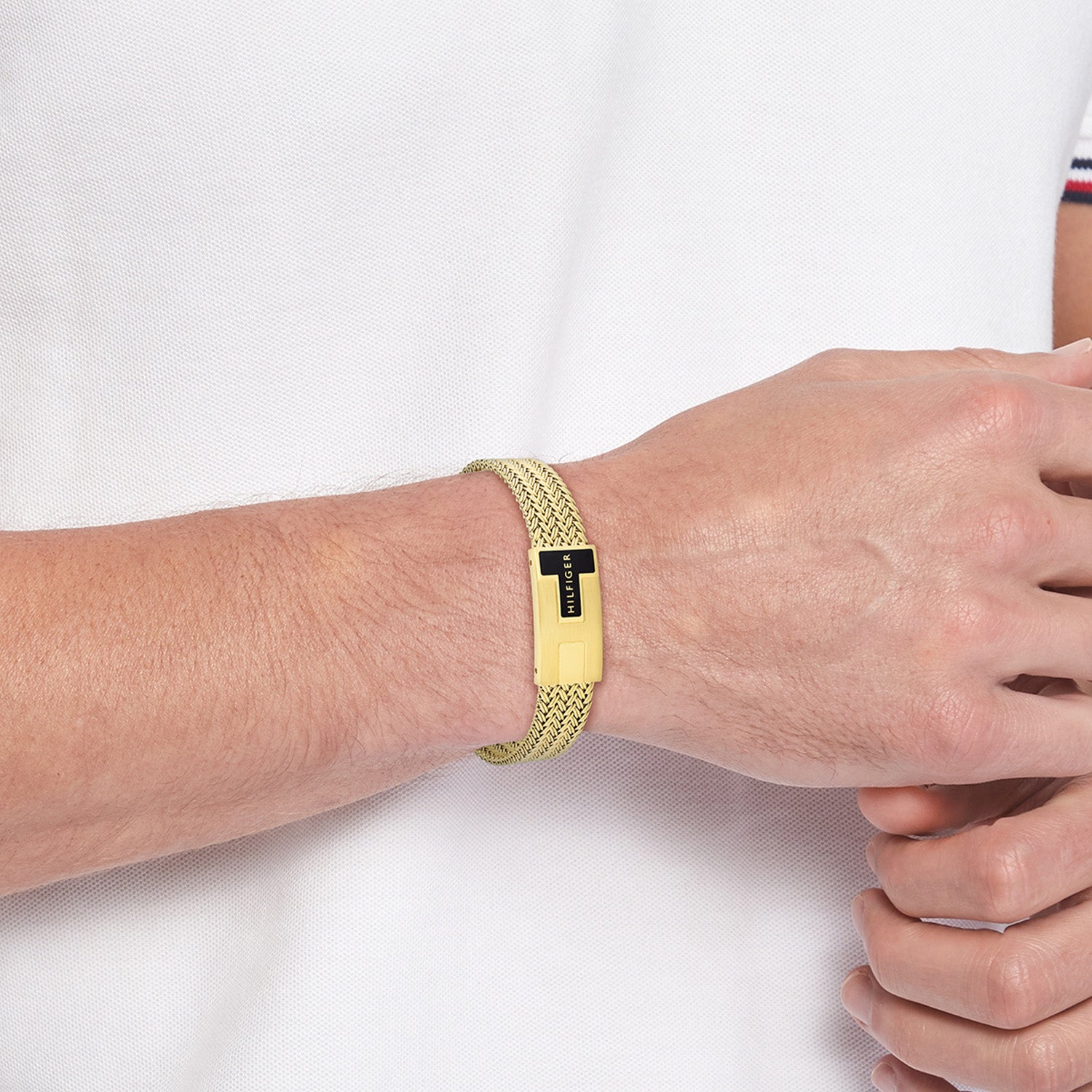 Tommy Hilfiger Stainless Steel Gold-coloured Men's Chain Bracelet TJ2790706