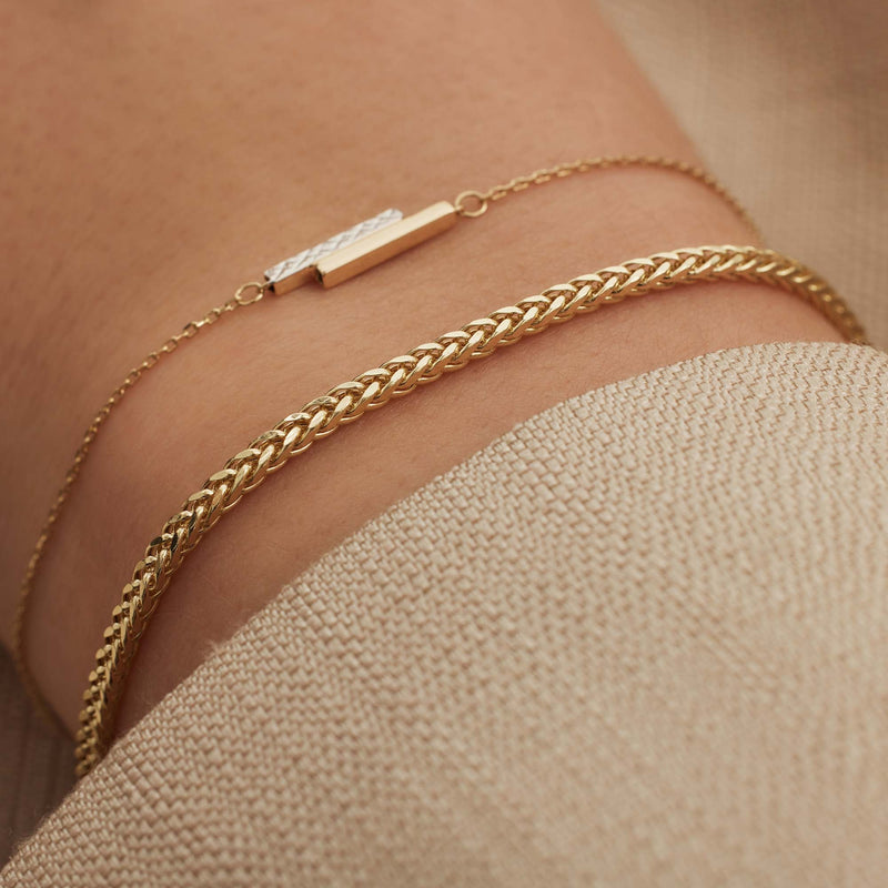 Isabel Bernard Aidee Sharla 14 Carat Golden Chain bracelet IB320115-zoom-