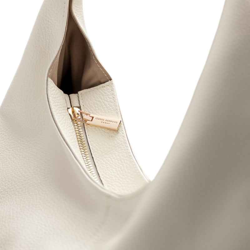Isabel Bernard Honoré Grace cream calfskin leather shoulder bag IB25093-070-zoom-