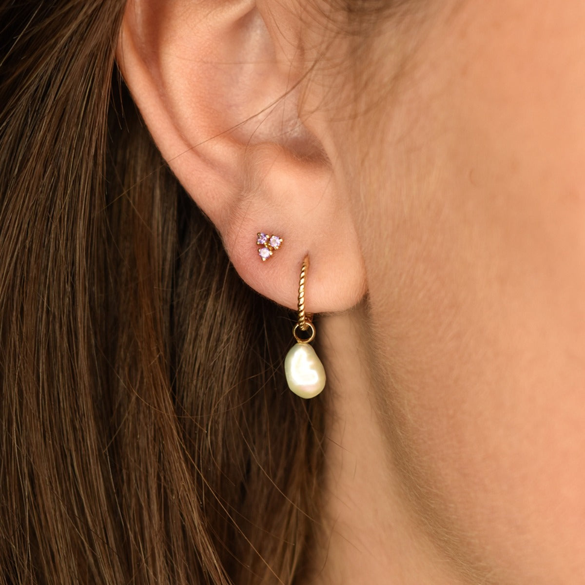 Jackie Gold 14 karat gold Hoop Earrings JKE21.153