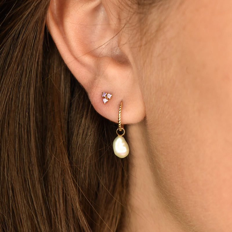 Jackie Gold 14 karat gold Hoop Earrings JKE21.153-zoom-