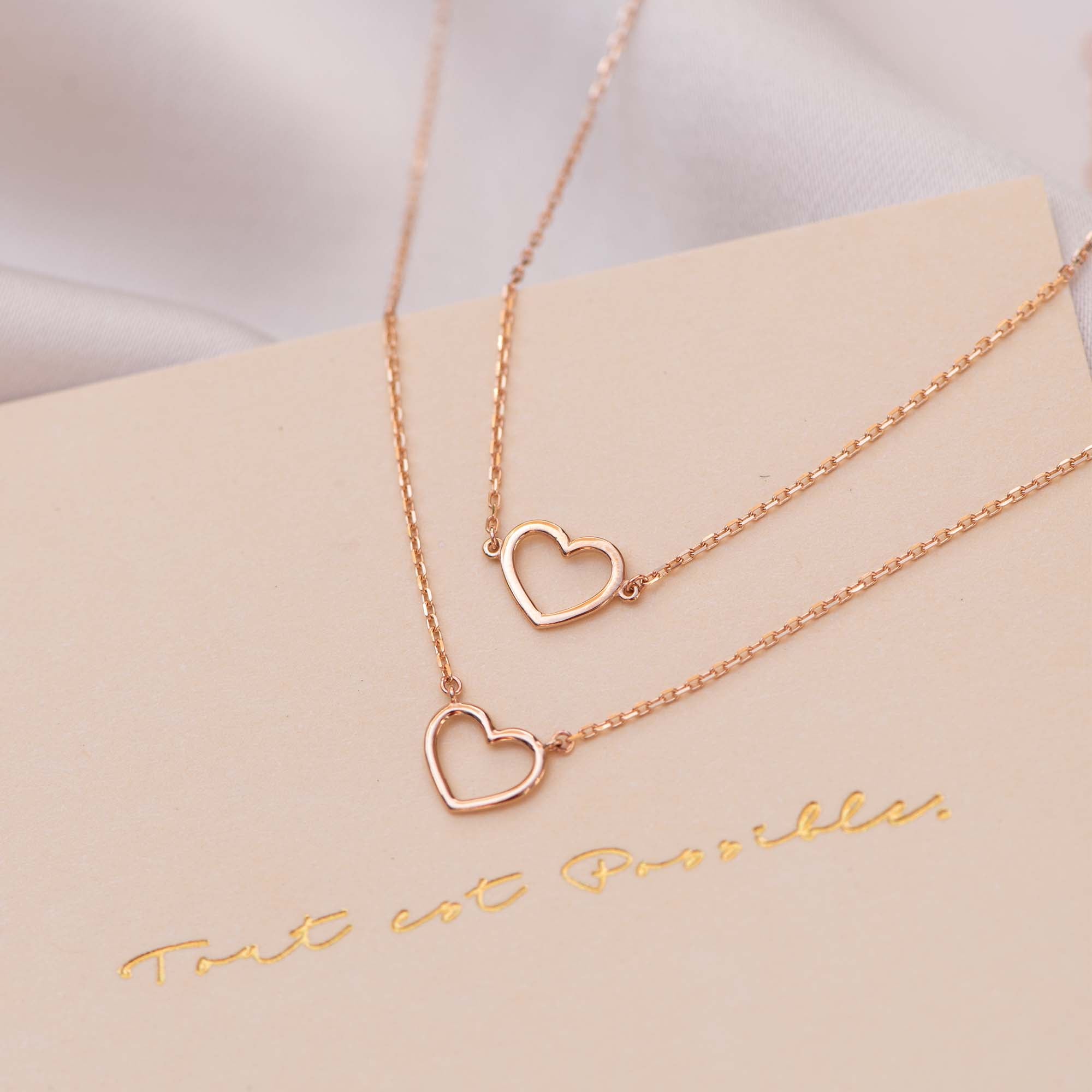 Isabel Bernard Cadeau d'Isabel 14 Carat Rosegold Necklace and Bracelet giftset IB90060