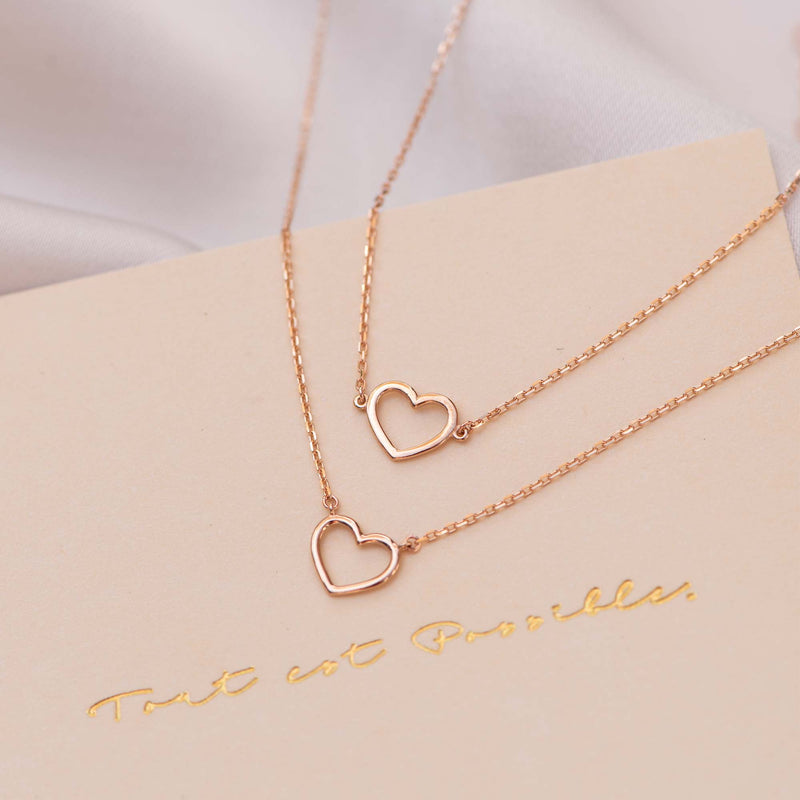Isabel Bernard Cadeau d'Isabel 14 Carat Rosegold Necklace and Bracelet giftset IB90060-zoom-