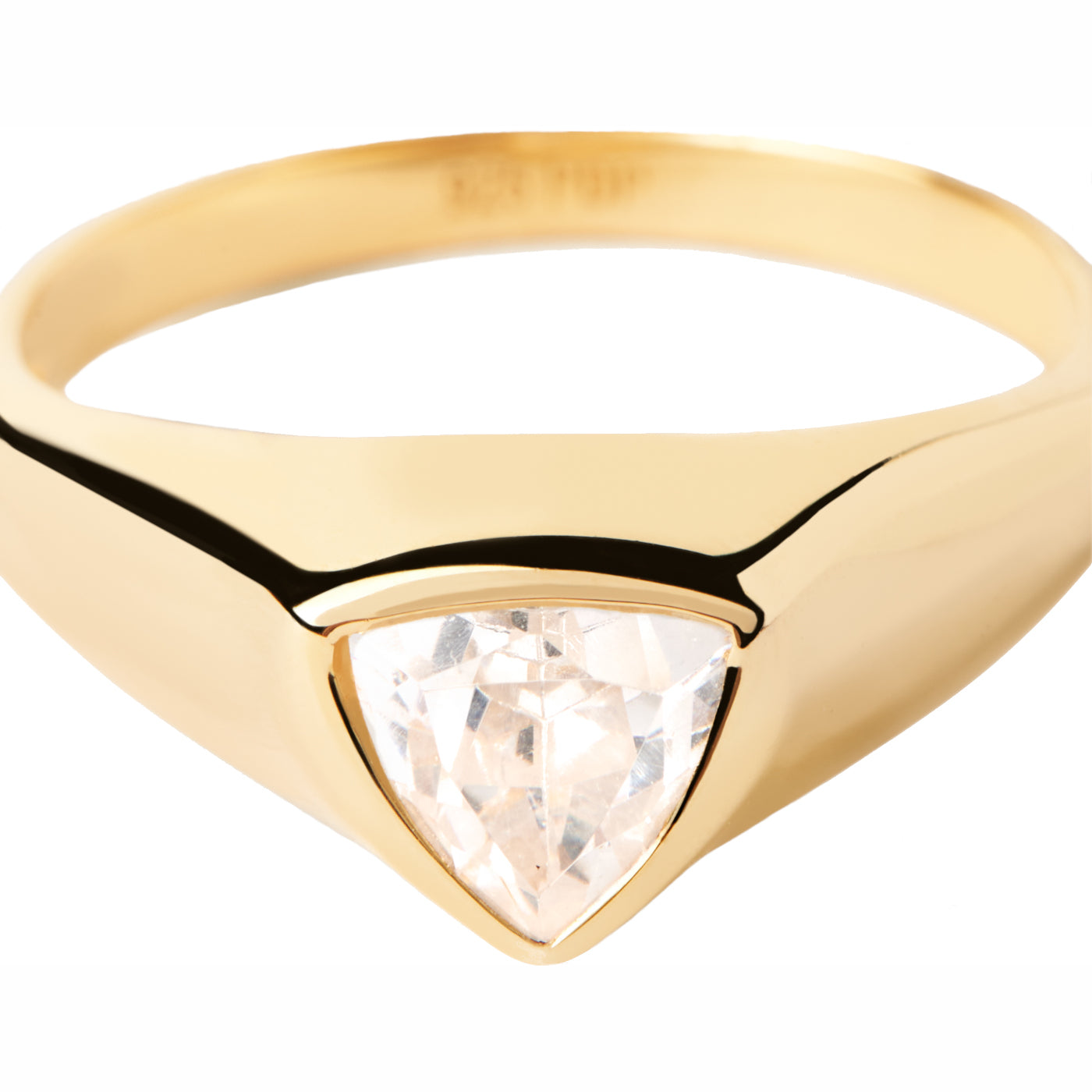 P D Paola The New Essentials 925 Sterling Silver Ring AN01-986-10with18K Gold Plating