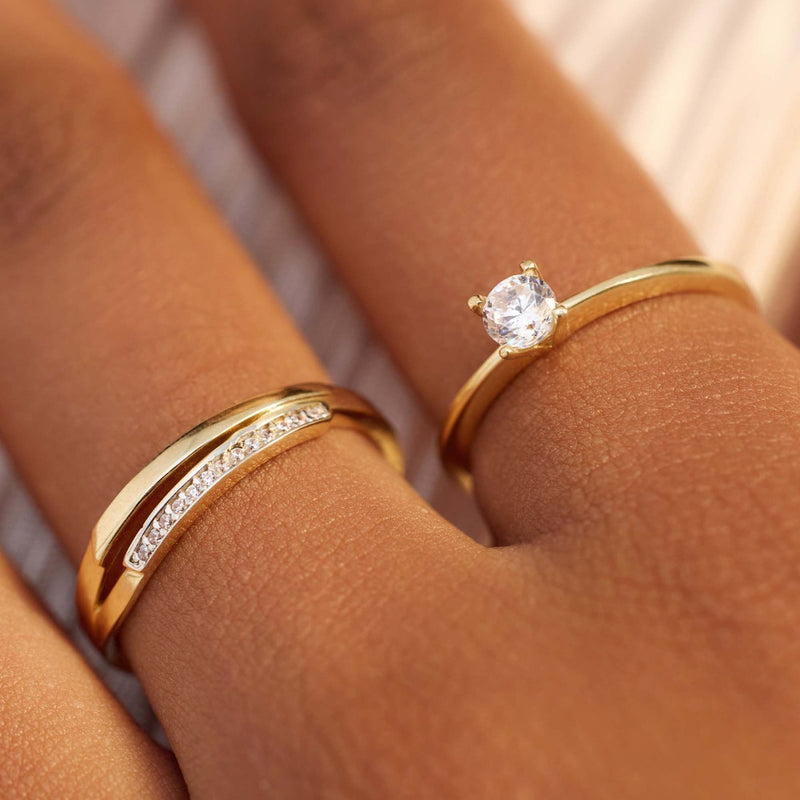 Beloro Jewels Monte Napoleone Stella 9 carat gold Ring BO330019-60-zoom-