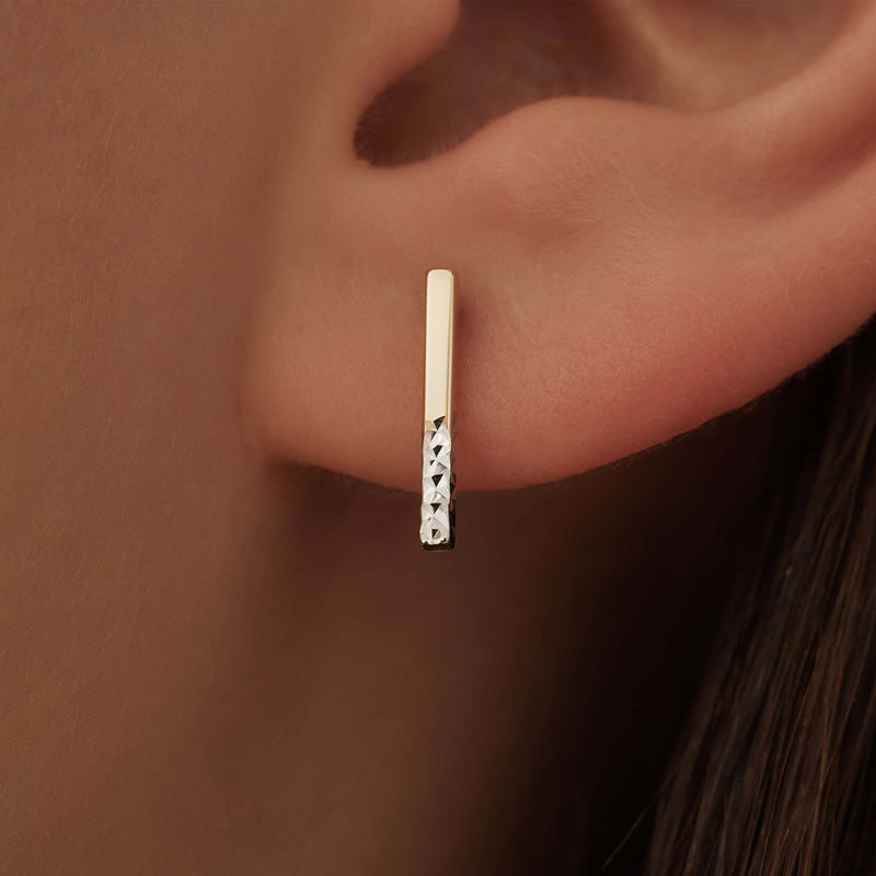 Isabel Bernard Le Marais Alice 14 Carat Golden Ear Studs IB360249-zoom-