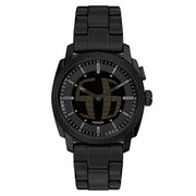Fossil Machine Big Tic Round Black Dial Watch FS6156