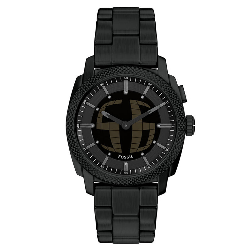 Fossil Machine Big Tic Round Black Dial Watch FS6156-zoom-