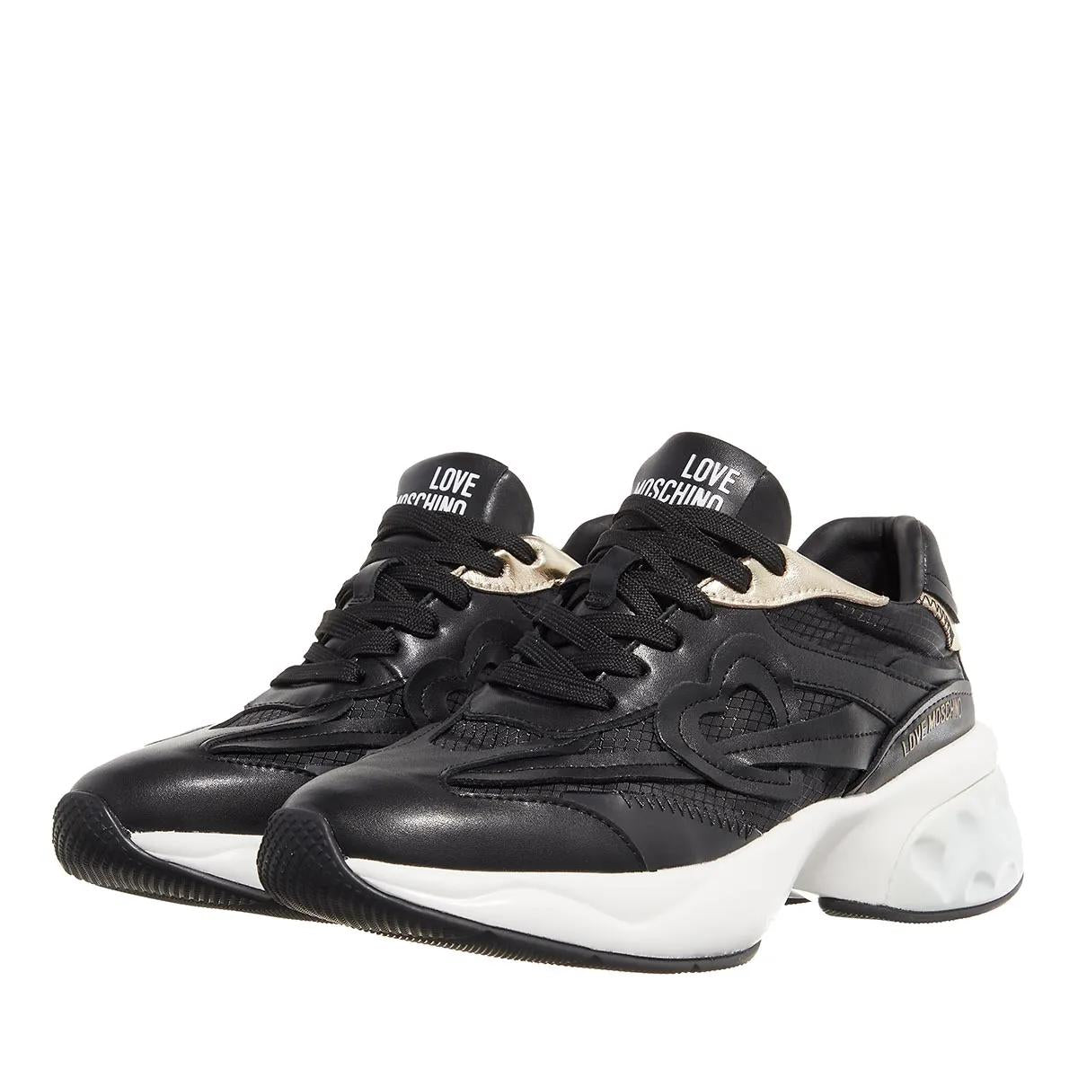 Love Moschino Zwarte Leren Sneakers 2001-A0487574_41