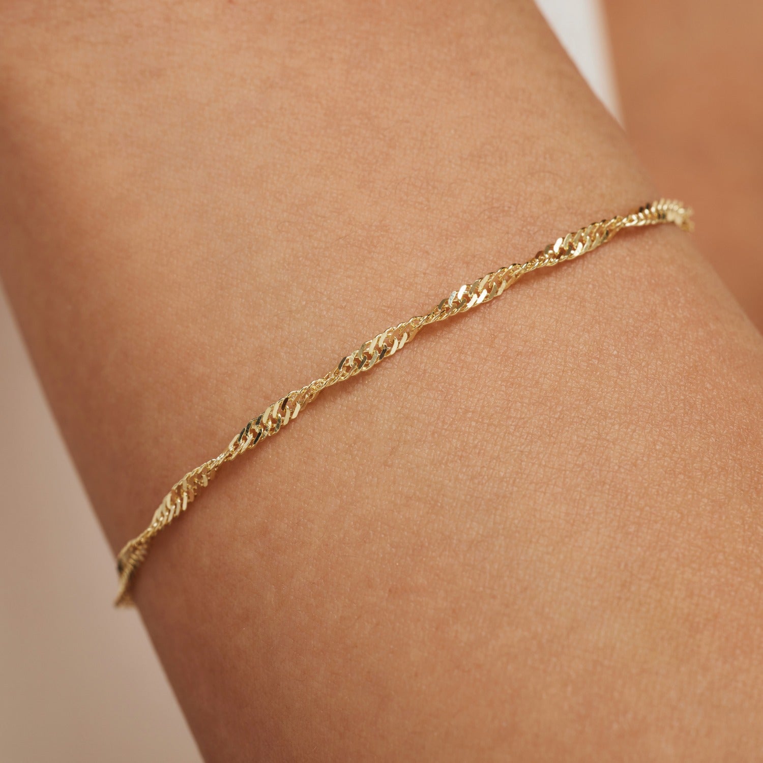 Isabel Bernard Rivoli Lilou 14 Carat Golden Bracelet IB320077