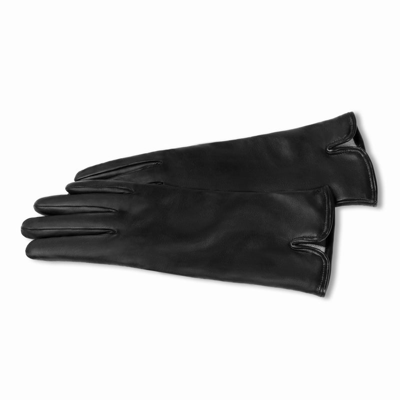 Isabel Bernard Honoré Sylvie black goatskin leather gloves IB67004-301-6.5-zoom-