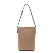Isabel Bernard Honoré Lora Taupe Calfskin Leather Shoulder Bag IB25085-378