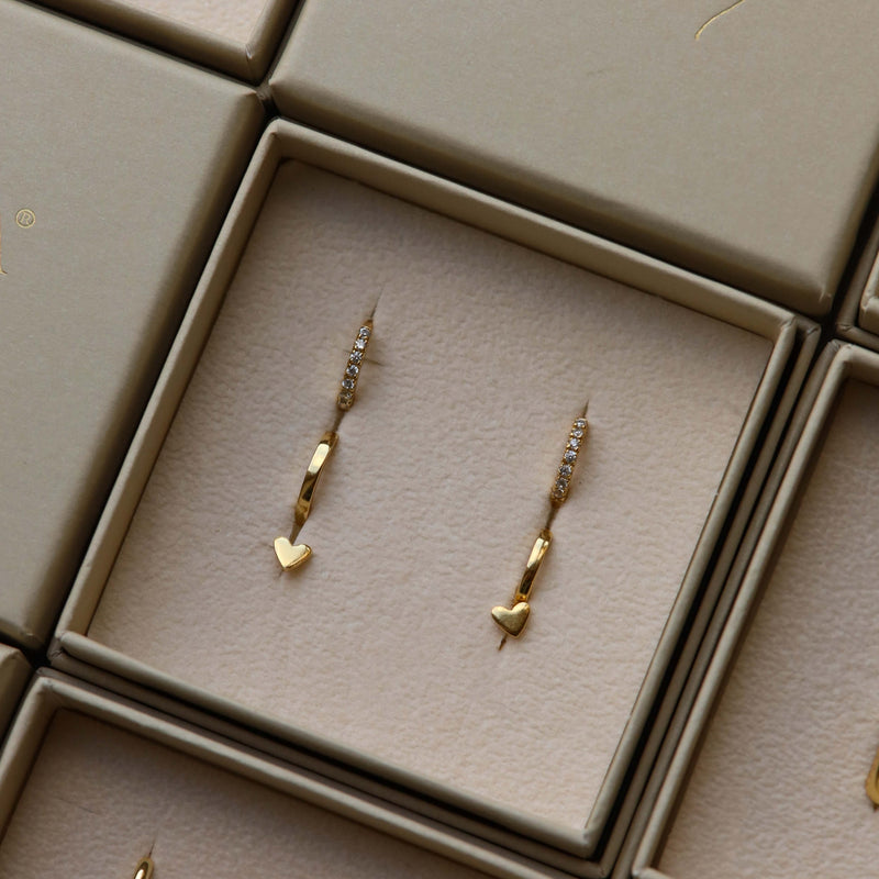 Karma 14 karat gold plated Earparty EPV01GP-zoom-