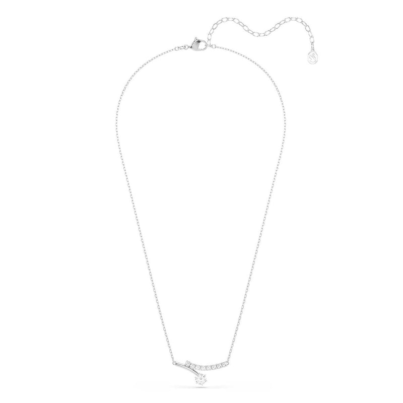 Swarovski Matrix Crash Silver-Tone Necklace 5753568-zoom-