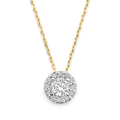 Isabel Bernard De la Paix Viviane 14 karat gold necklace with diamond IBD350031