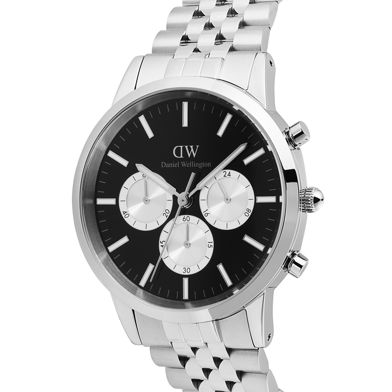 Daniel Wellington Iconic Chronograph Black Men's Watch DW00100873-zoom-