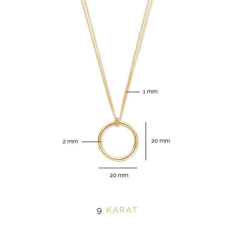 Beloro Jewels La Rinascente Constanza 9 carat gold Necklace BO340035-zoom-