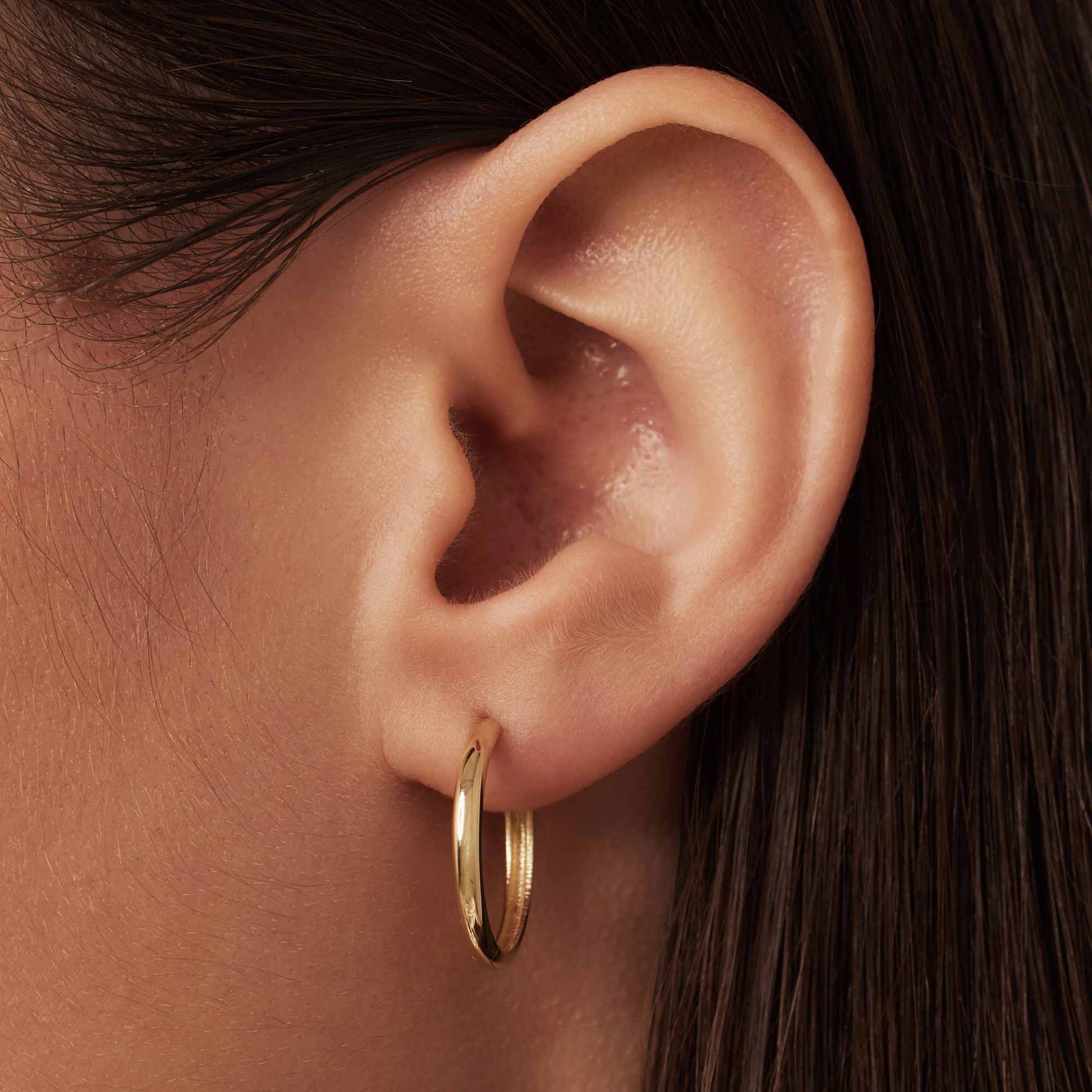 Isabel Bernard Rivoli Morgane 14 carat Gold Hoop Earrings IB360266