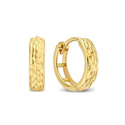 Isabel Bernard Rivoli Laura 14 Carat Golden Hoop Earrings IB360143
