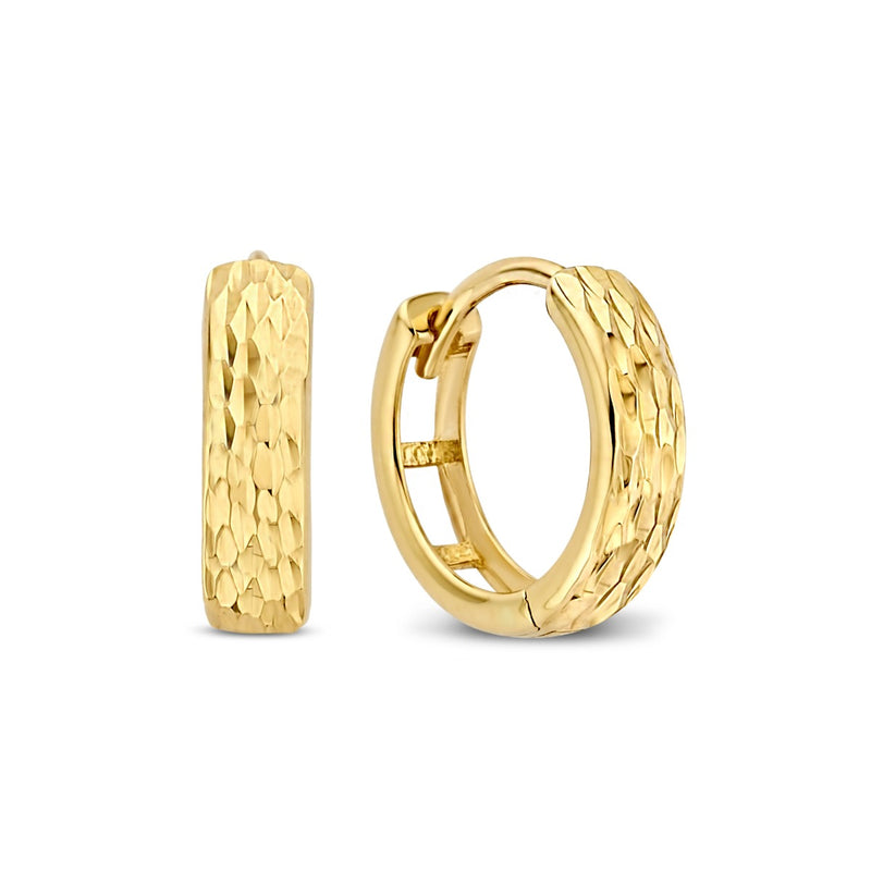 Isabel Bernard Rivoli Laura 14 Carat Golden Hoop Earrings IB360143-zoom-