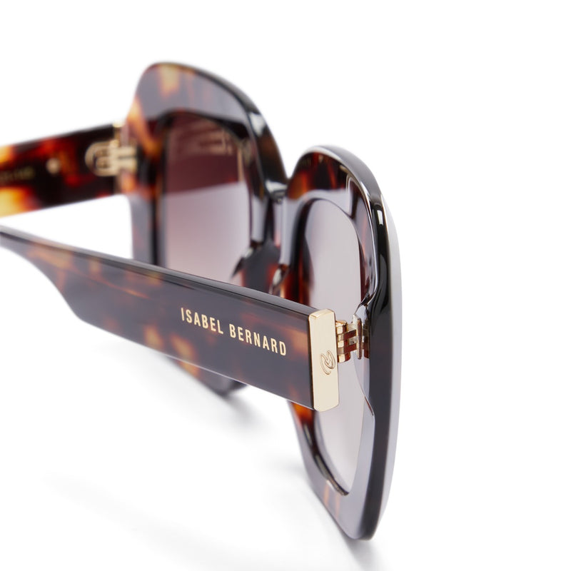 Isabel Bernard La Villette Rive Bruin Tortoise Vierkante Zonnebril IB400003-14-14-zoom-