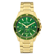 Mats Meier Ponte dei Salti Chronograph Men'sWatch Gold-coloured and Green MM00512