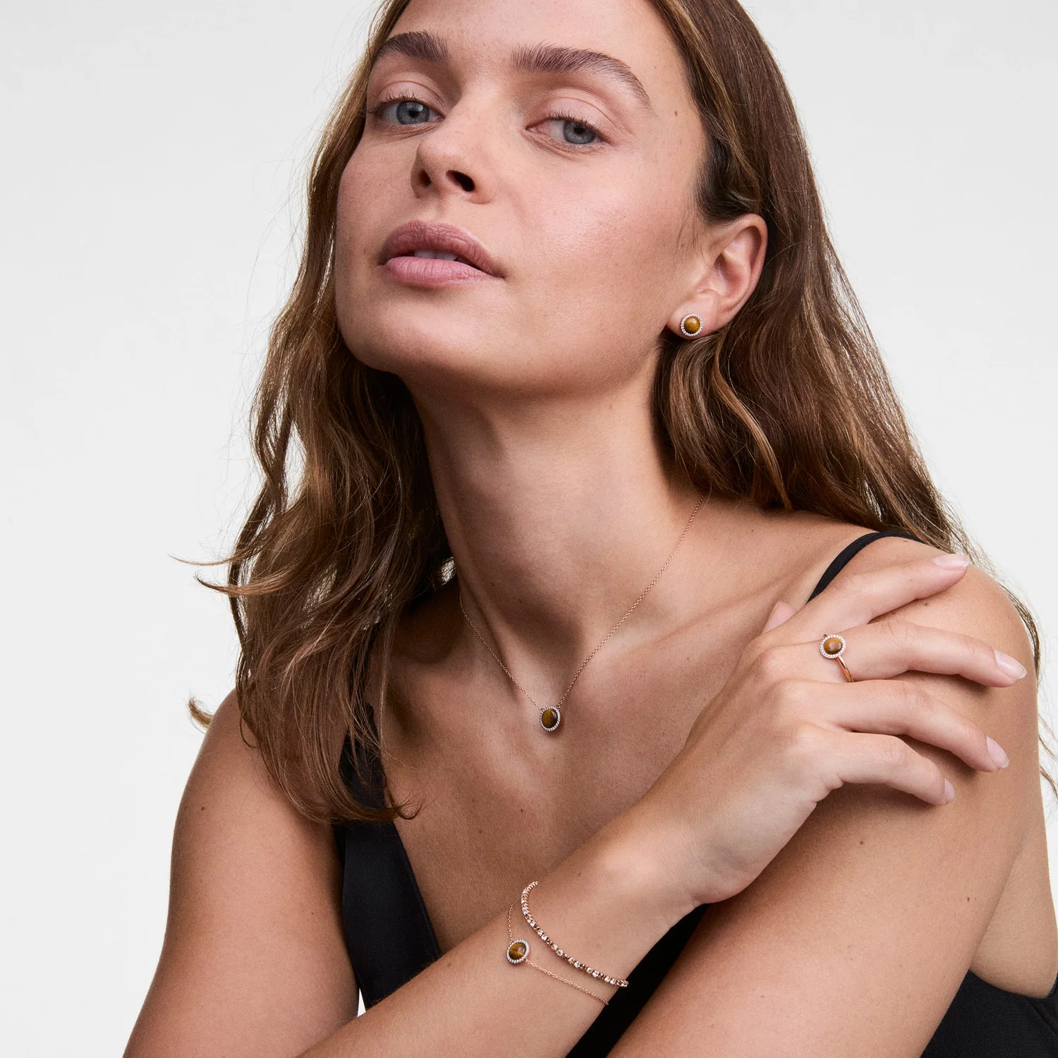 Daniel Wellington Audrey Tiger Eye Bracelet DW00401439