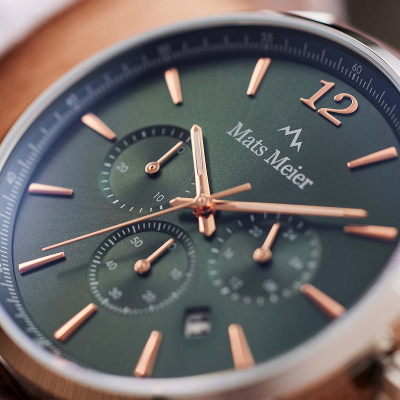 Mats Meier Grand Cornier Chrono Green/Brown Watch MM00121-zoom-
