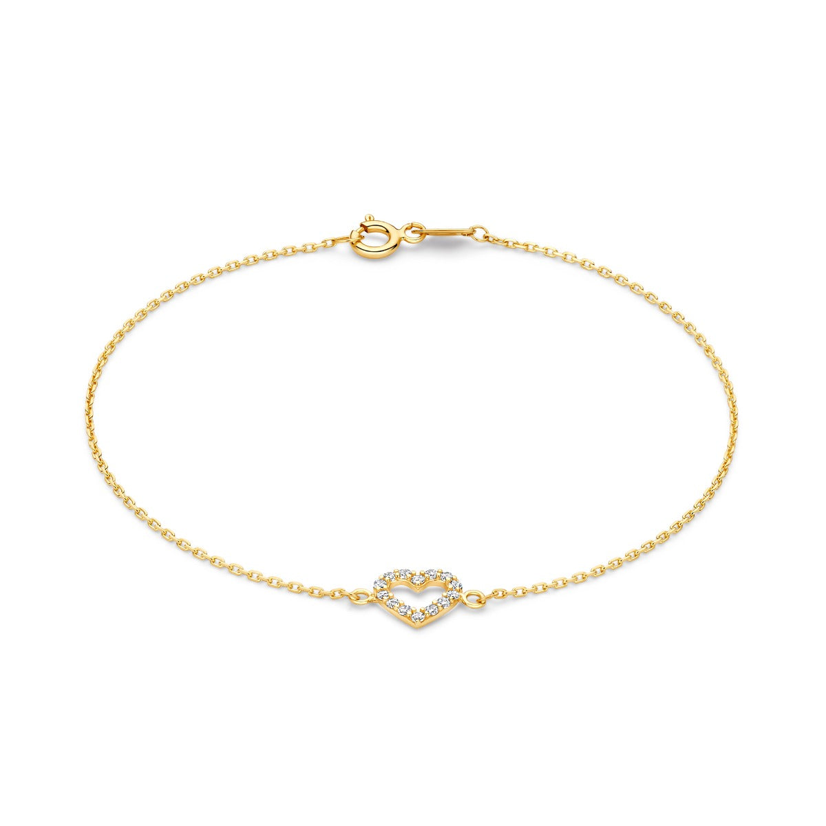 Beloro Jewels Monte Napoleone Valentina 9 karat bracelet with zirconia BO320042