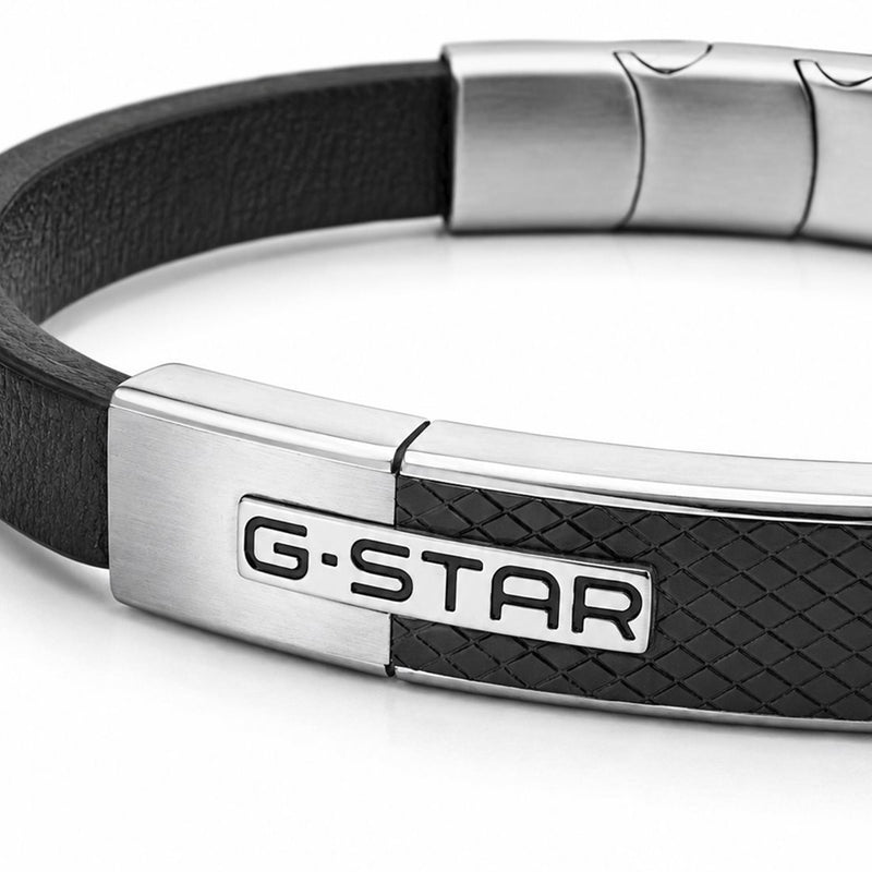 G-Star Mtrx Black Leather Bracelet GSJ.105.03-zoom-